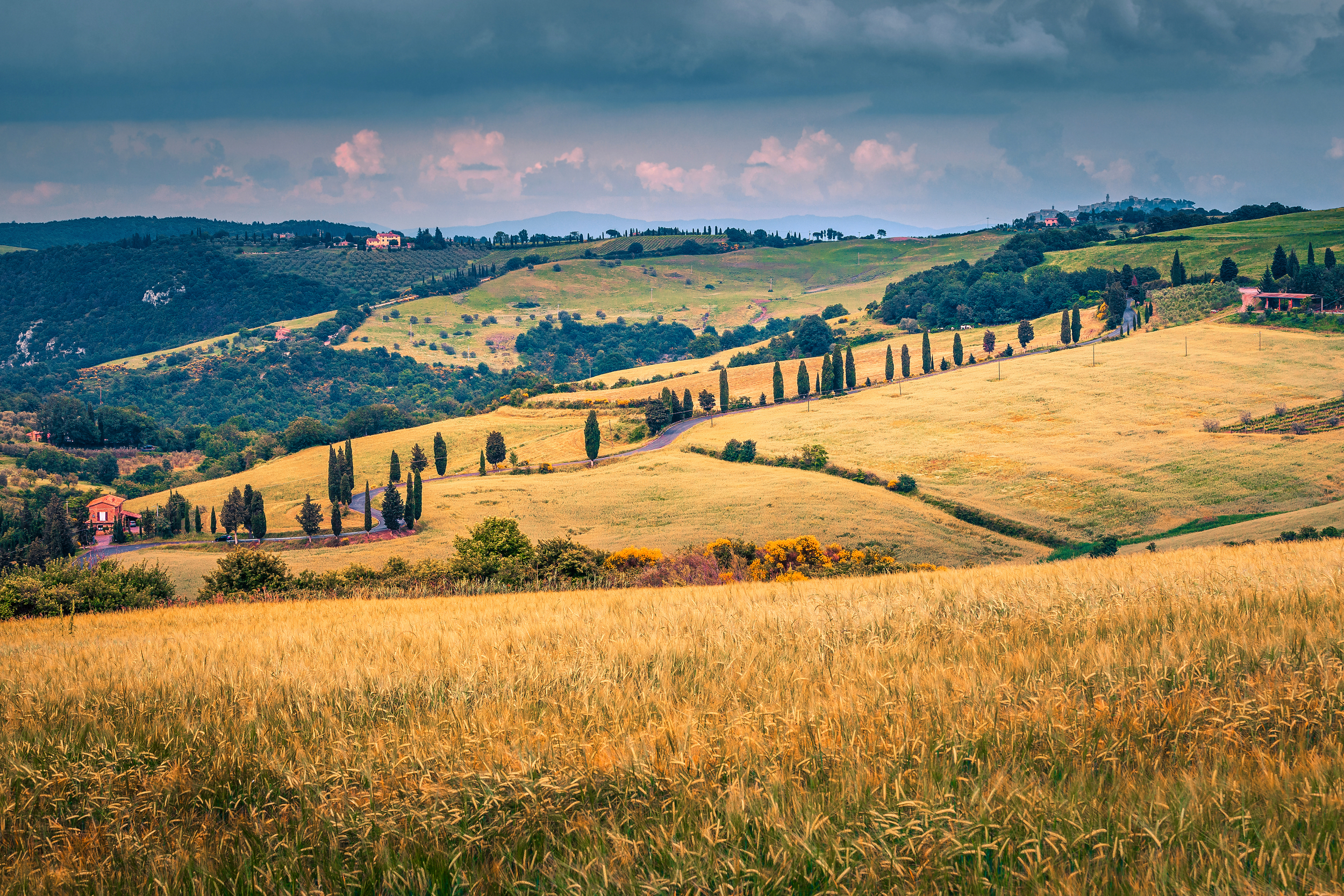 Popular travel and photography destination in Tuscany.