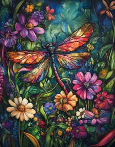 AI_Single Jeweled Dragonfly