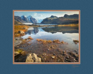 Iceland Matted Iceland Glacier 16X20